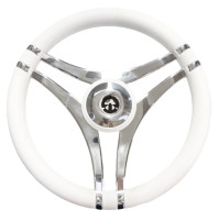 VS15 Steering Wheel -  Diameter 350mm - White - 62.00891.01 - Riviera 